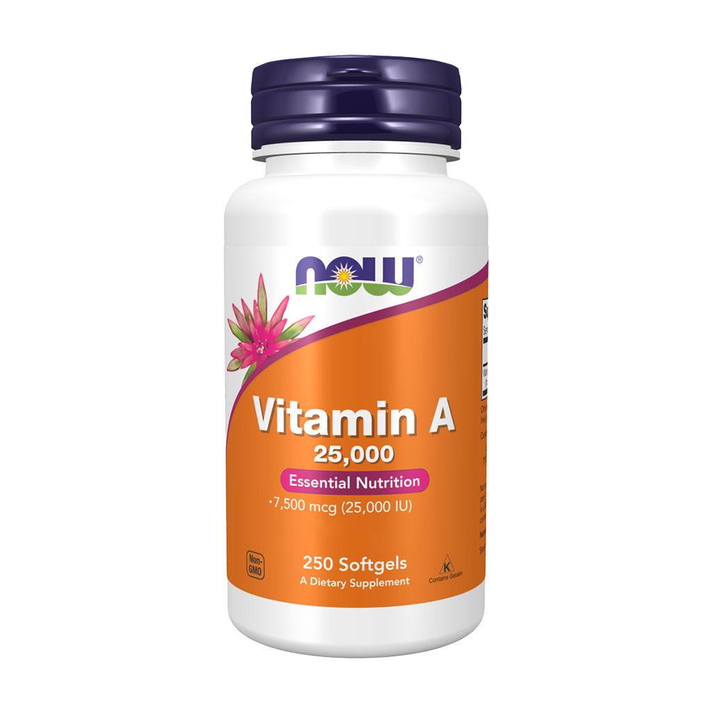 Vitamina A 25 000 UI - 250 Cápsulas Moles - NOW - Image 1