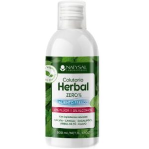 Colutório Bucal Herbal Zero Vegan 500 ml Natysal