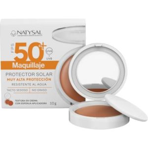 Maquilhagem Solar Compacta SPF50 10 g Natysal