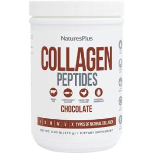 Péptidos de colágeno con sabor a chocolate, 378 g, Nature’s Plus