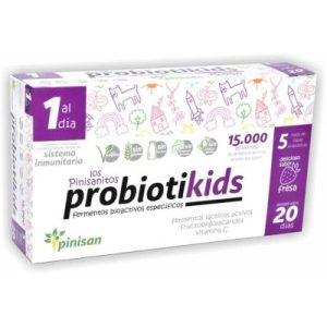 Probiotikids Sabor Morango Sem Glúten Vegan 20 Saquetas - Pinisan