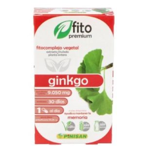 Fitopremium Ginkgo Sem Glúten Vegan 30 Cápsulas - Pinisan