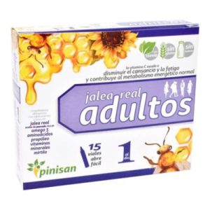 Geleia Real Adultos Sem Glúten 15 Ampolas - Pinisan