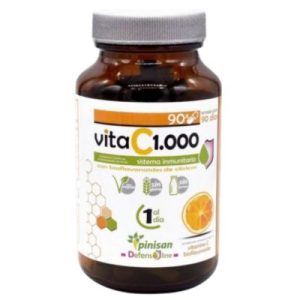 Vitamina C 1000mg Sem Glúten Vegan 90 Cápsulas - Pinisan
