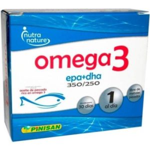Ómega 3 EPA e DHA Sem Glúten 30 Pérolas - Pinisan