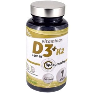 Vitamina D3 K2 Lipossomadas 60 Cápsulas - Pinisan