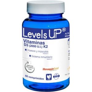 Levels Up Vitamina D3 + K2 60 Comprimidos - Bioserum