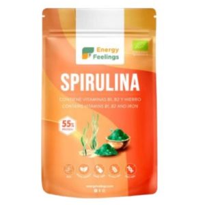 Spirulina Bio Vegan em Pó Sem Glúten 200 g Energy Feelings