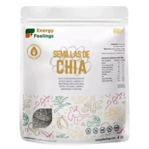 Sementes de Chia Vegan Sem Glúten 1 kg Energy Feelings