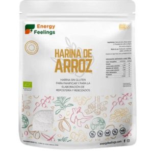 Farinha de Arroz Bio Vegan Sem Glúten 1 kg Energy Feelings