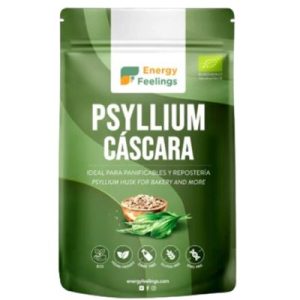 Casca Inteira de Psyllium Bio Vegan Sem Glúten 200 g Energy Feelings