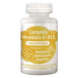 Complexo de Vitaminas B + B12 Biodisponível 500 mg 120 Comprimidos Energy Feelings