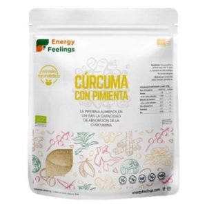 Cúrcuma + Pimenta Bio em Pó XXL 1 kg Energy Feelings