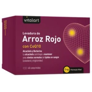 Gluten-Free Red Rice Yeast with CoQ10, 60 Tablets - Vitalart