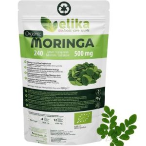 Moringa 500mg Sem Glúten Vegan 240 Comprimidos - Elika Foods