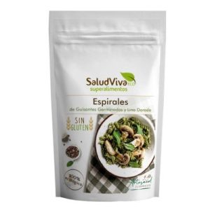 Espirales de guisantes germinados y semillas de lino doradas ecológicas, 250 g, Salud Viva