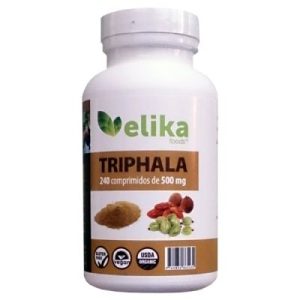 Triphala Sem Glúten Vegan 240 Comprimidos - Elika Foods