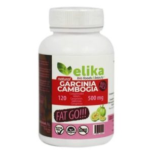 Garcinia Cambogia 500mg Sem Glúten Vegan 120 Cápsulas - Elika Foods