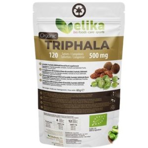 Triphala Sem Glúten Vegan 120 Comprimidos - Elika Foods